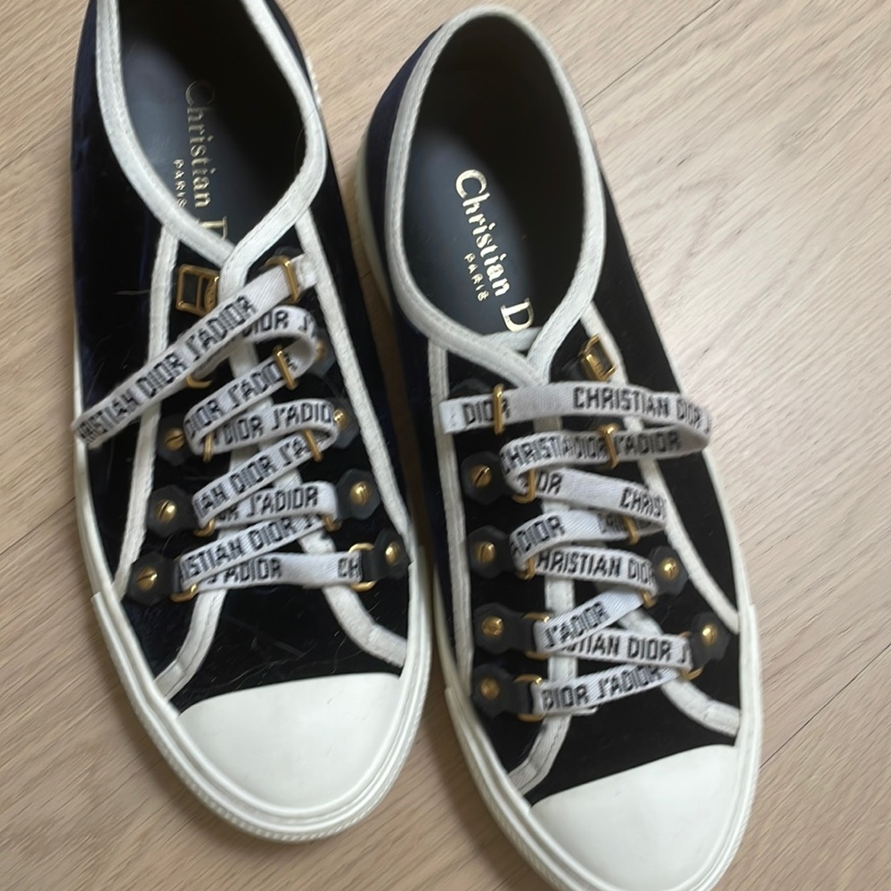 Dior velvet sneakers